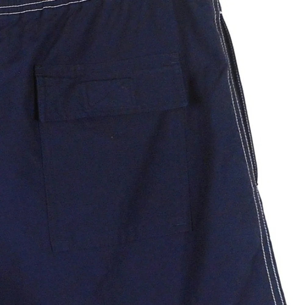 Grant Thomas Mens Swim Trunks M Blue Elastic Waist Mesh Lined Pockets Drawstring
